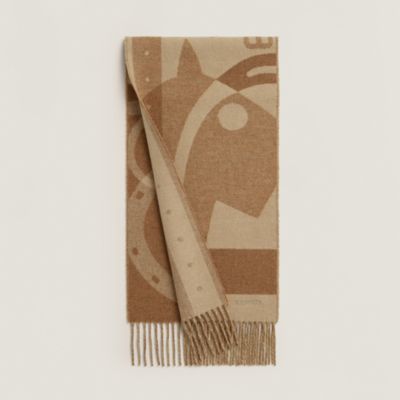 カレH 100 《ブリッド・ドゥ・ガラ・ピクセル》 - グレー | Hermès